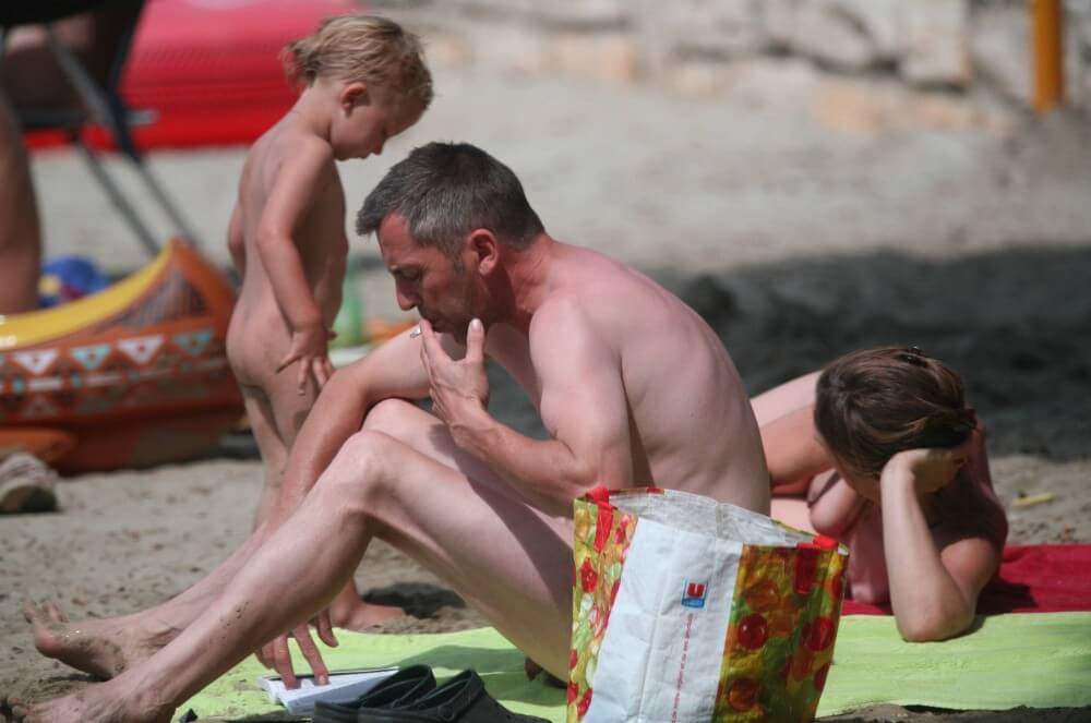 Nude Beach Assortment photos - Active naturists on vacation