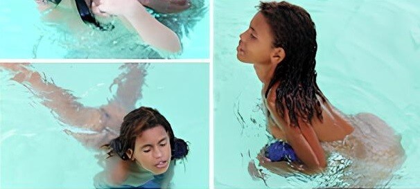 Brazil naturism gallery, Tropic Pool Sunbath 2 - Only a nudist truly values the connection with nature and the human body