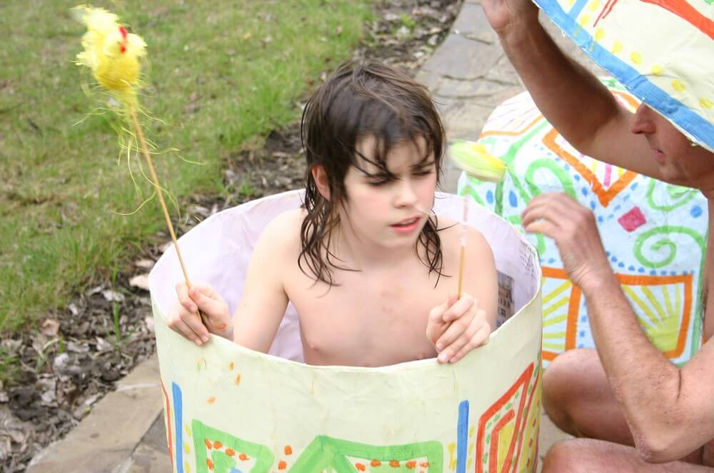 Easter 2X Eggs Outdoors photos - Nudity as an expression of natural beauty