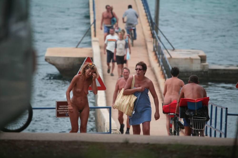 Crete FKK Bridge Crossing photos - One of the most striking examples of naturism