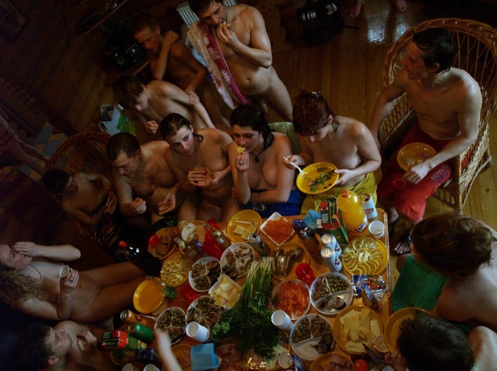 Family Valentines Dinning pics - Nudism and naturism are closer to natural harmony