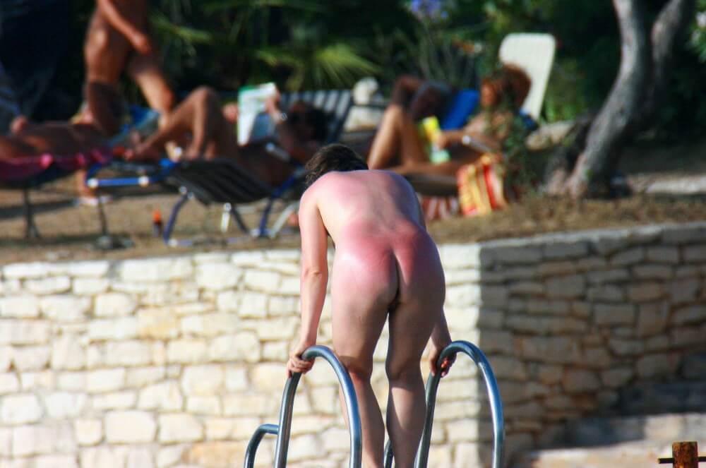 Uka FKK Adults Water Play photos - A naked persons soul is visible through their body