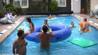 Piano pool and tennis Full HD - Naturism helps us understand the important fact that the body is part of nature