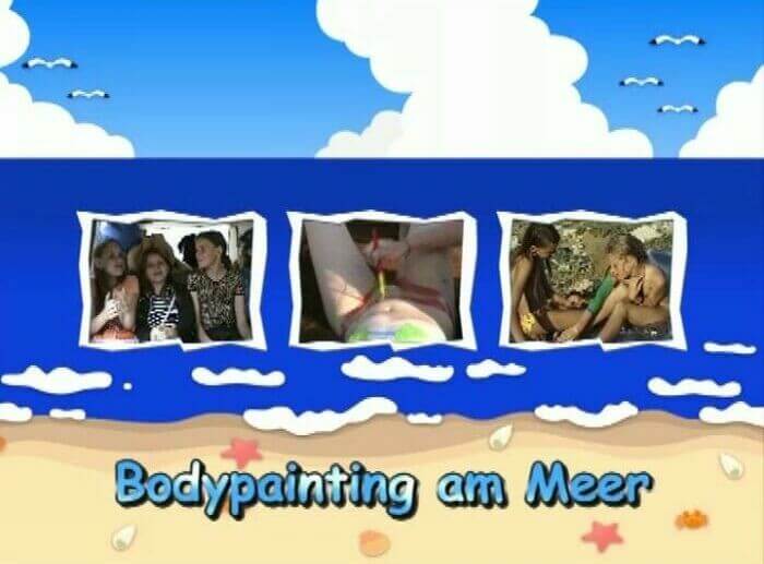 Naturistin: Bodypainting am Meer - A love for the sun and fresh air are important values for naturists