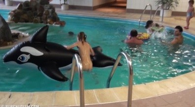 Naturism - Indoor dolphin ride Full HD upd - Nature provides inspiration and energy for the lives of naturists