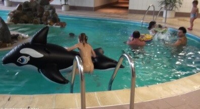 Indoor dolphin ride Full HD - Undressing is permissible only within ones own community
