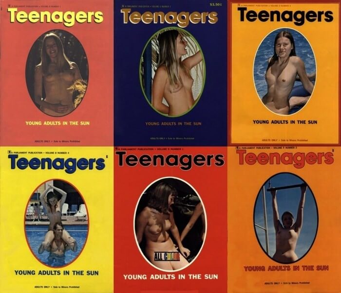 Teenagers magazines: Young adults in the sun - Nudism is based on sincerity